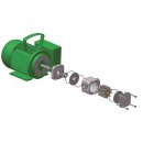 COMBISTAR/V 2000-B ,1400 min-1, 230/400 V; Impellerpumpe mit Motor, Kabel und Stecker