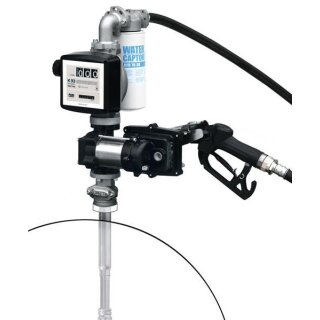 Fasspumpe Diesel/Benzin/Kerosin EX50 AC 230V ATEX; mit automat. Zapfpistole und Zählwerk K33 ATEX